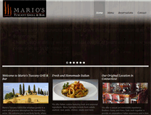 Tablet Screenshot of mariostuscanygrill.com